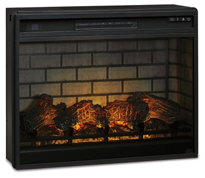 Entertainment Accessories 31" Electric Infrared Fireplace Insert, Black