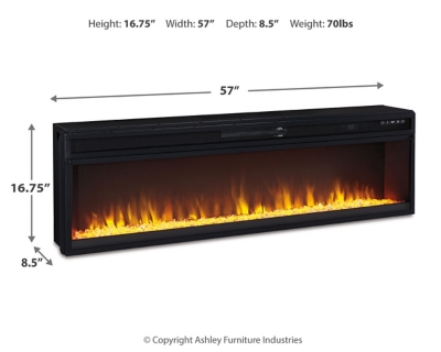 Entertainment Accessories Electric Fireplace Insert Dimensions