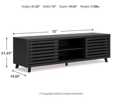 Danziar 72" TV Stand Dimensions