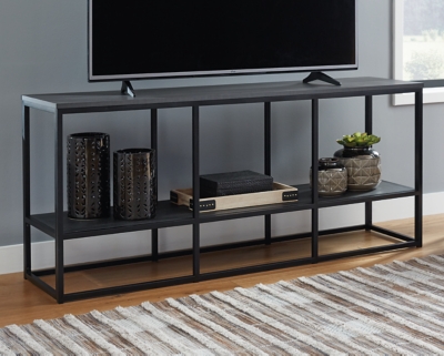 Yarlow 65" TV Stand, Black, large