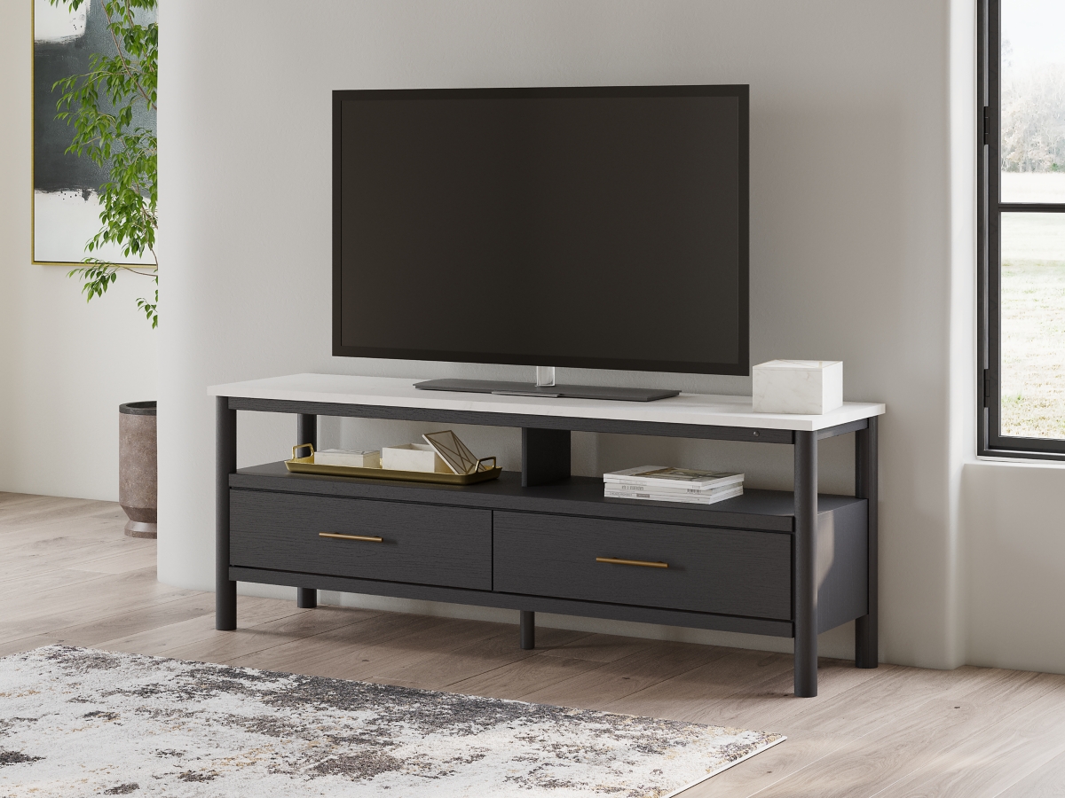 Cadmori TV Stand - Black/White