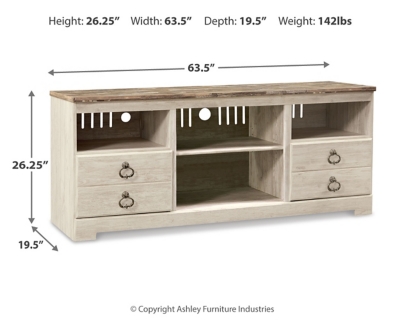 Willowton 64" TV Stand, , large