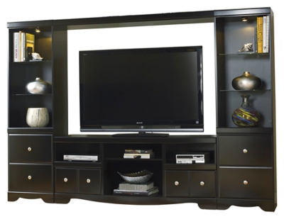 Shay 4 Piece Entertainment Center Ashley Furniture Homestore