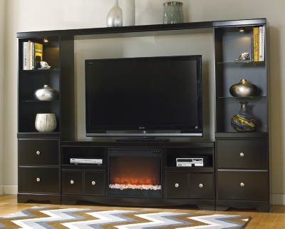 Shay 4 Piece Entertainment Center With Fireplace Ashley