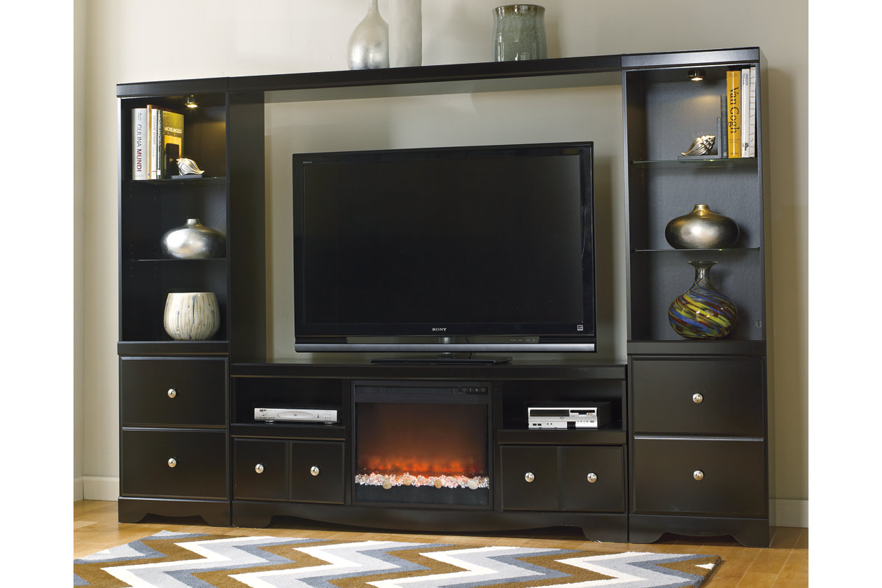 Shay 4 Piece Entertainment Center With Fireplace Ashley