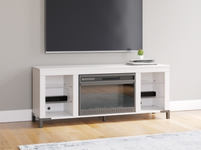 Brollevi 60" TV Stand with Electric Fireplace, , rollover
