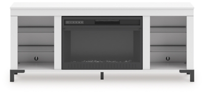 Brollevi 60" TV Stand with Electric Fireplace, , large