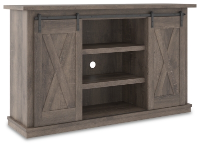 Arlenbry Mueble esquinero gris para TV