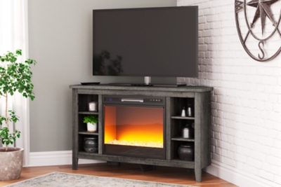 Tv stand with fireplace on sale at ashley furniture