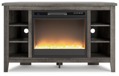 Arlenbry Corner TV Stand with Electric Fireplace, , large