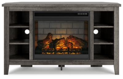 Arlenbry Corner TV Stand with Electric Fireplace, , large
