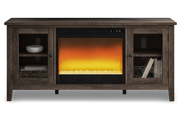 Arlenbry 60" TV Stand with Electric Fireplace | Ashley ...