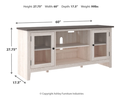 Dorrinson 60" TV Stand, Two-tone, large