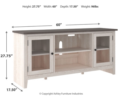 Dorrinson 60" TV Stand, Two-tone, large