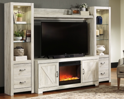 Bellaby 4 Piece Entertainment Center With Fireplace Ashley Furniture Homestore