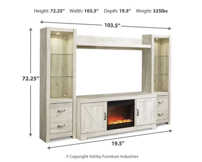 Bellaby 4-Piece Entertainment Center with Fireplace, , large