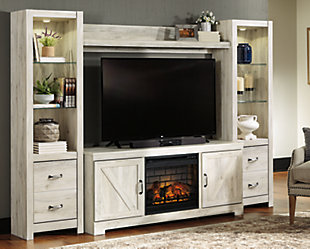 Bellaby 4-Piece Entertainment Center with Electric Fireplace, , rollover