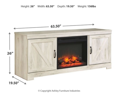 Bellaby 63" TV Stand with Fireplace