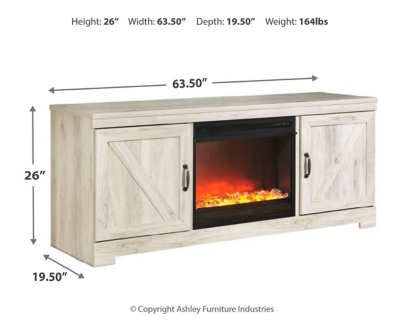 Bellaby 63" TV Stand with Fireplace, , large