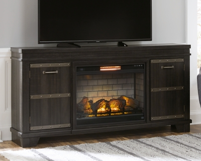 Noorbrook 72" TV Stand with Electric Fireplace, , large