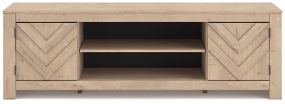 Cayboni 71" TV Stand, Tan, large