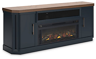 Landocken 83" TV Stand with Electric Fireplace, , large
