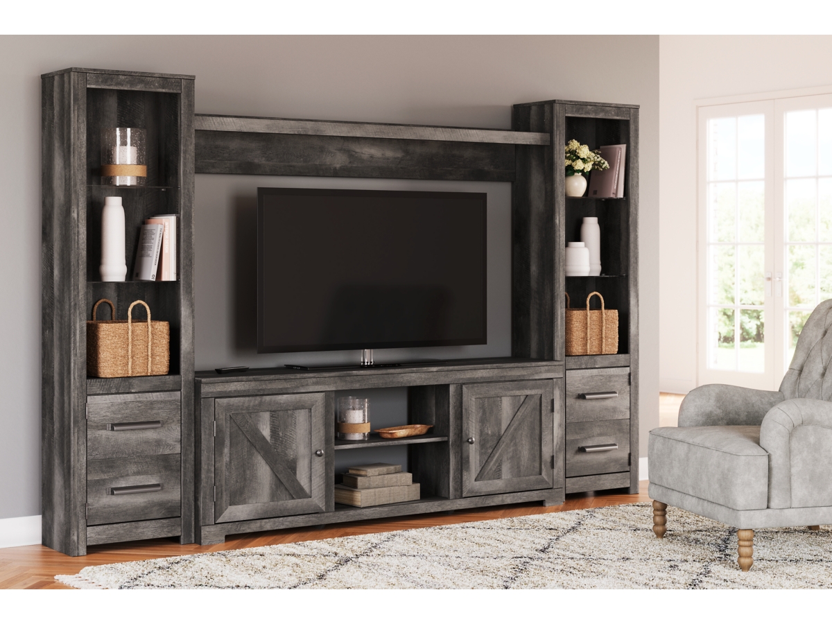 Wynnlow 4 Piece Entertainment Center with 72 TV Stand Ashley