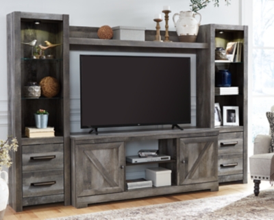 Wynnlow 4-Piece Entertainment Center, Gray, large