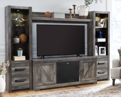 Wynnlow 4-Piece Entertainment Center with Electric Fireplace