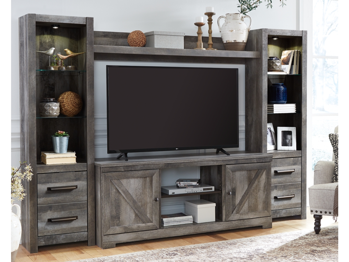 Wynnlow 4 Piece Entertainment Center with TV Stand Ashley