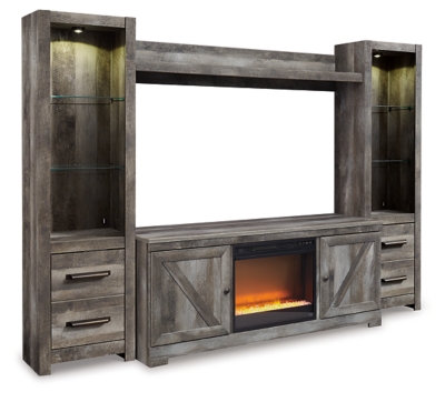 Wynnlow 4-Piece Entertainment Center with Electric Fireplace, , large