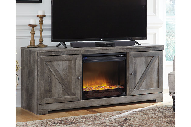 Wynnlow 63 Tv Stand With Electric, Furniture Tv Stand With Fireplace