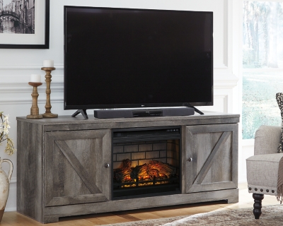 APK-W440-FPC Wynnlow 63 TV Stand with Electric Fireplace for La sku APK-W440-FPC