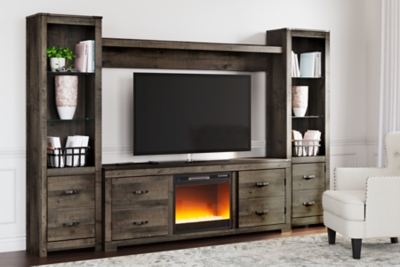 Trinell 4-Piece Entertainment Center with Electric Fireplace | Ashley