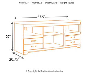 Trinell 63" TV Stand, , large