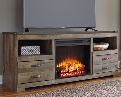 Trinell 63" TV Stand with Electric Fireplace