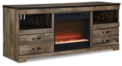 Trinell 63" TV Stand with Electric Fireplace, , large