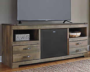 Trinell 63" TV Stand with Wireless Pairing Speaker, , rollover