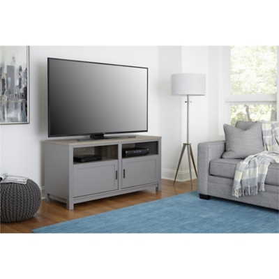 Media Kadin TV Stand for TVs up to 60", Gray, large