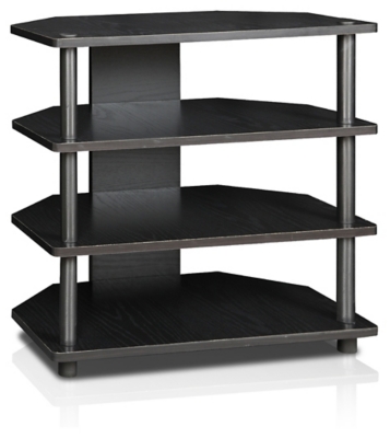 Furinno 23.7" Turn-N-Tube Easy Assembly 4-Tier Petite TV Stand, , rollover