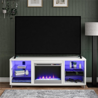 Ameriwood lumina deals tv stand