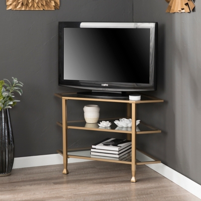 Slim corner on sale tv stand