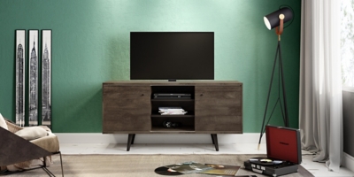International Home Distressed 3-Shelf TV Stand, , large