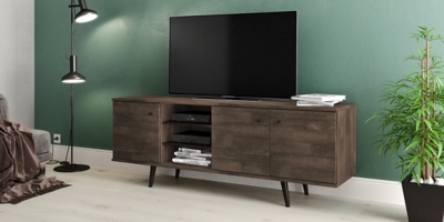 W600000341 Modern 71 TV Stand, Brown sku W600000341