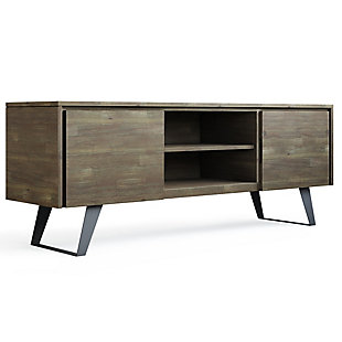 Lowry 63" Modern Industrial TV Stand, Brown, large