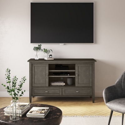Rustic 47" TV Stand, Gray, rollover