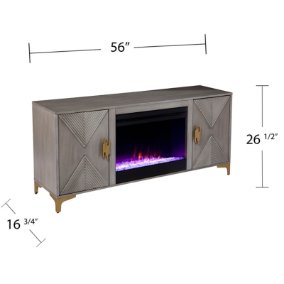 Southern Enterprises Hapsford Color Changing Fireplace, Media