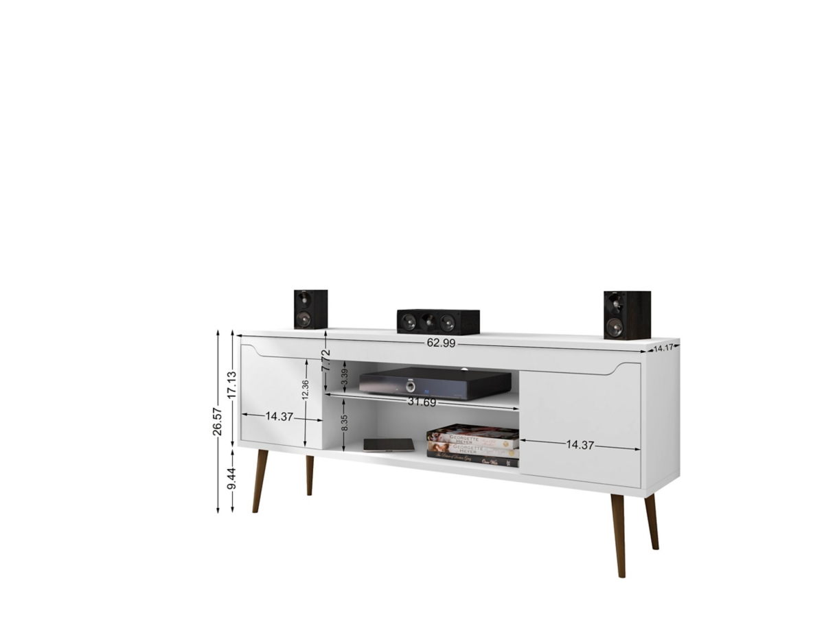 トリプル60 ホワイトカーボンウッドグレイン12.50 75mm 1本のみ再入荷 Manhattan Comfort 63