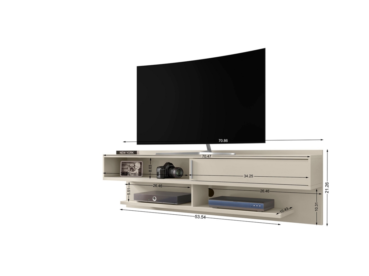 Manhattan Comfort Astor 70 Floating Entertainment Center Ashley