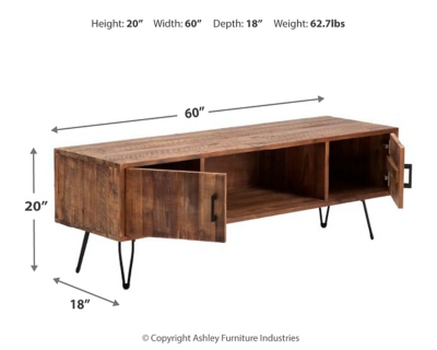 Castro Hairpin Leg 60 Tv Stand Ashley Furniture Homestore